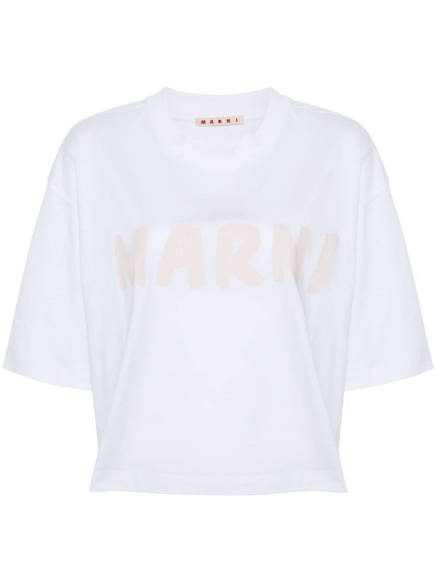 cropped organic cotton T-shirt