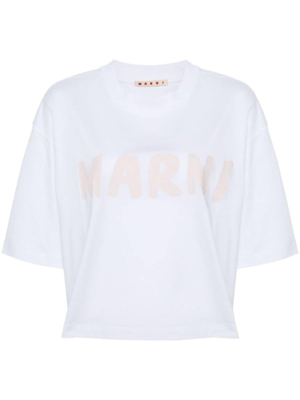cropped organic cotton T-shirt