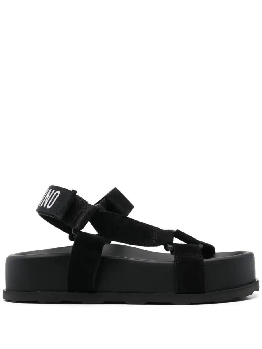 logo-print sandals