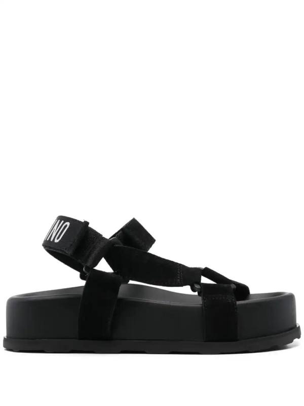 logo-print sandals