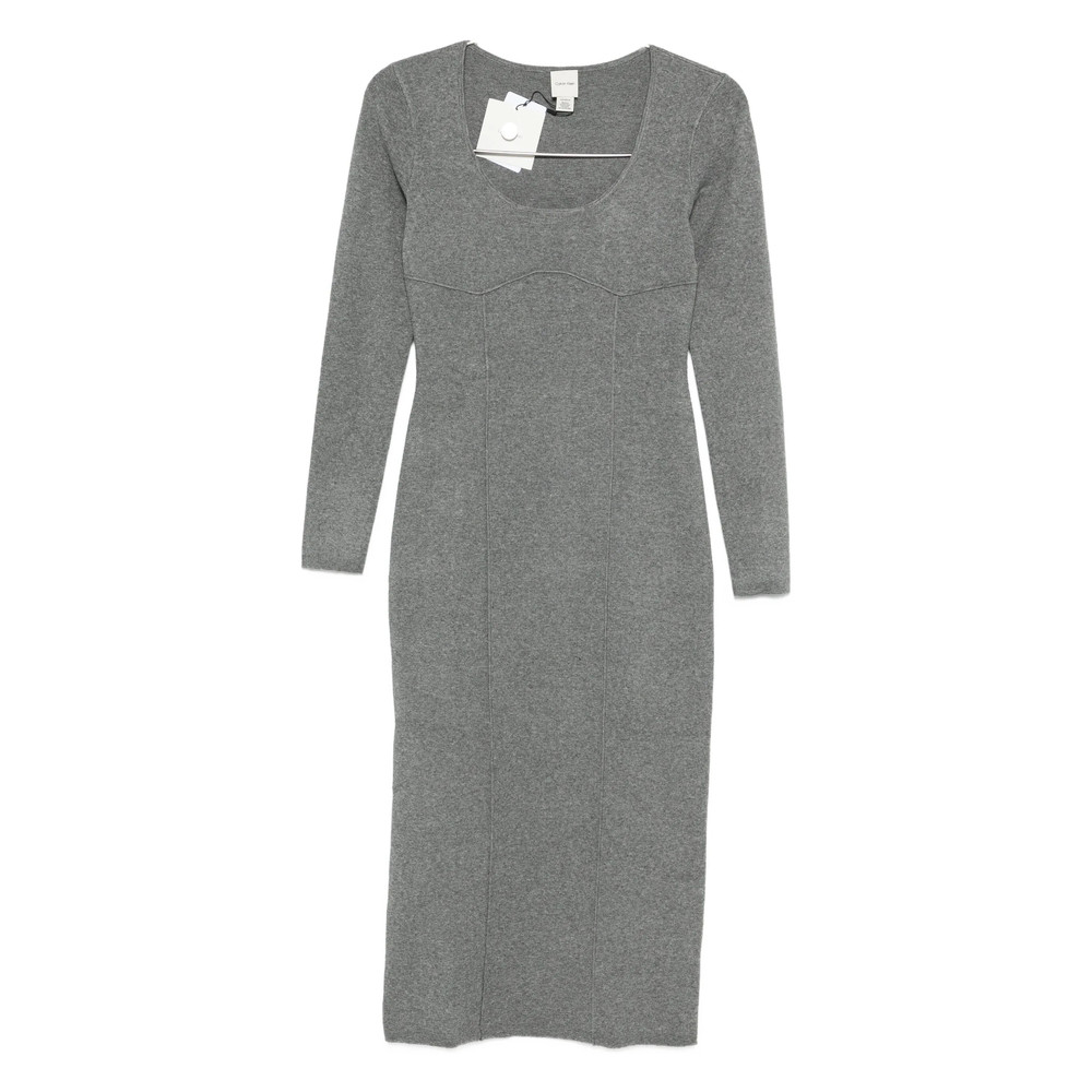 Calvin Klein Long Sleeve Midi Dress
