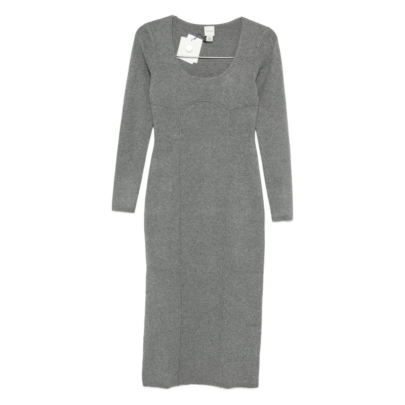 Calvin Klein Long Sleeve Midi Dress
