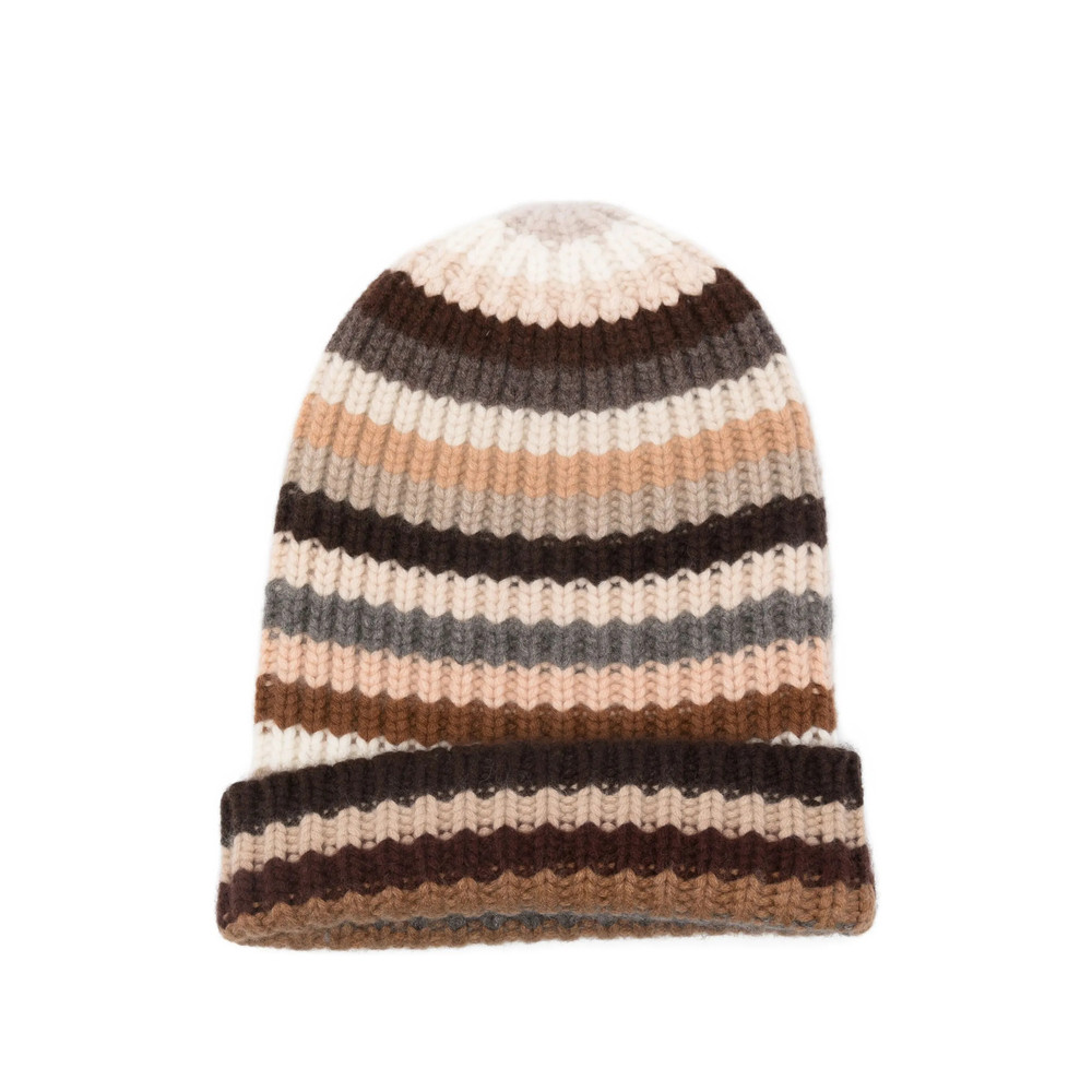 Hurray Striped Cashmere Beanie