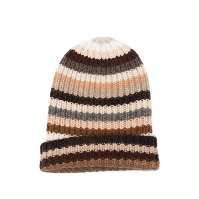 Hurray Striped Cashmere Beanie