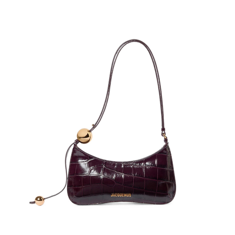 Jacquemus Croc-effect Leather Shoulder Bag