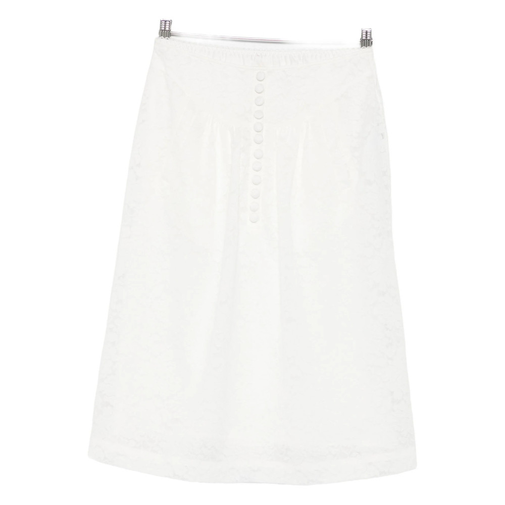 Shushu/tong Floral-lace Midi Skirt