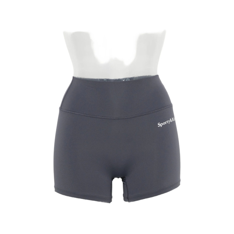 Sporty & Rich Logo-print High-waisted Shorts