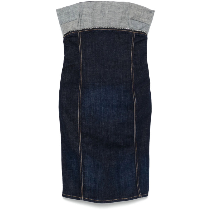 Dsquared2 Upside Denim Mini Dress