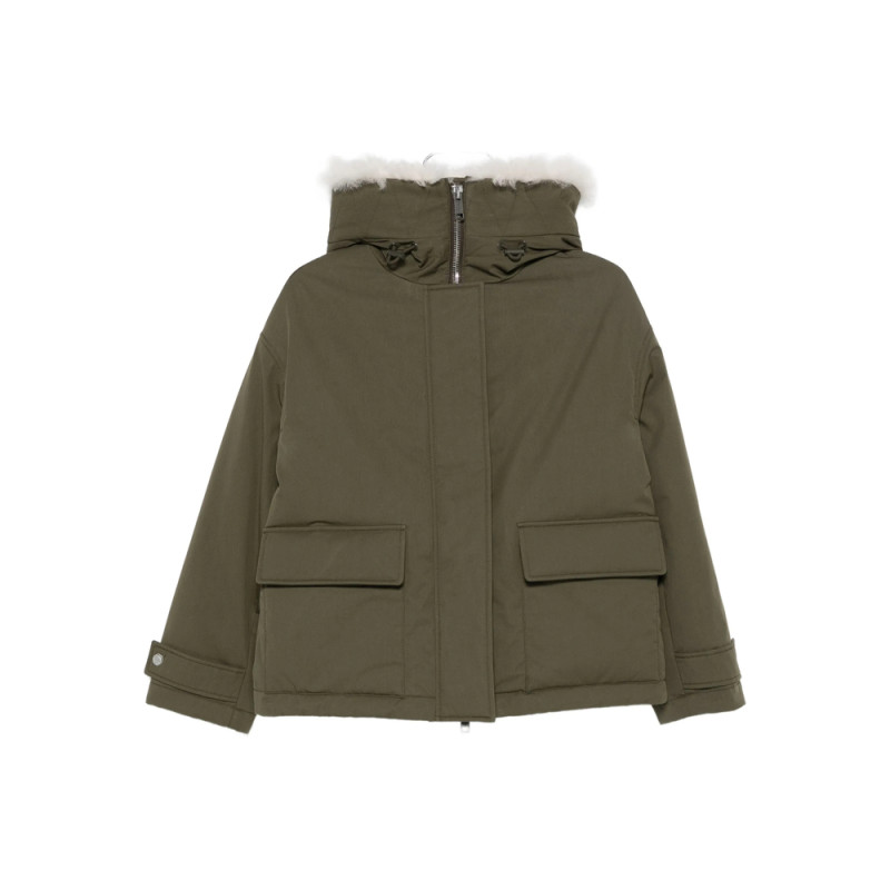 Yves Salomon Hooded Patch-pocket Jacket