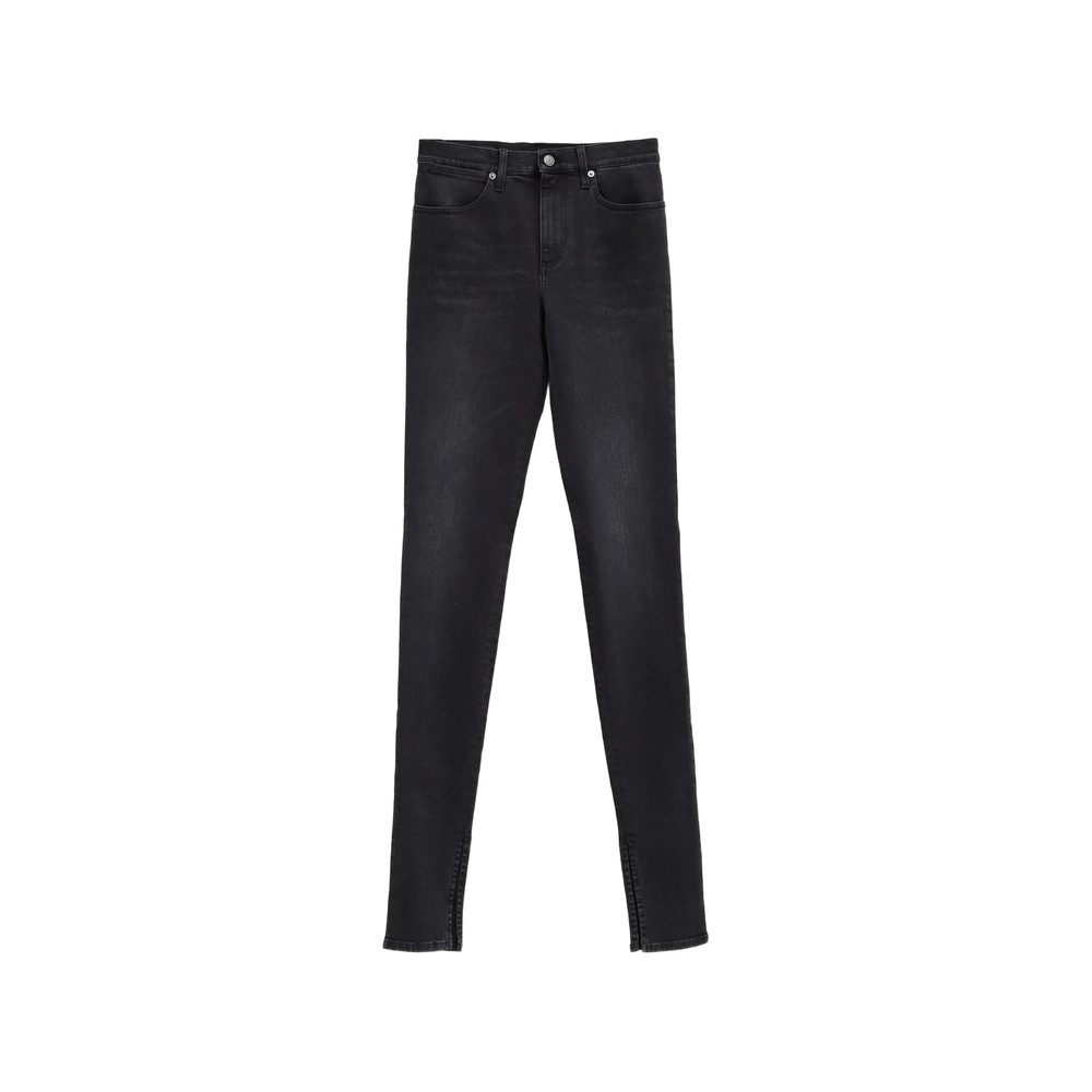 Gucci Logo-patch Split-hem Jeans