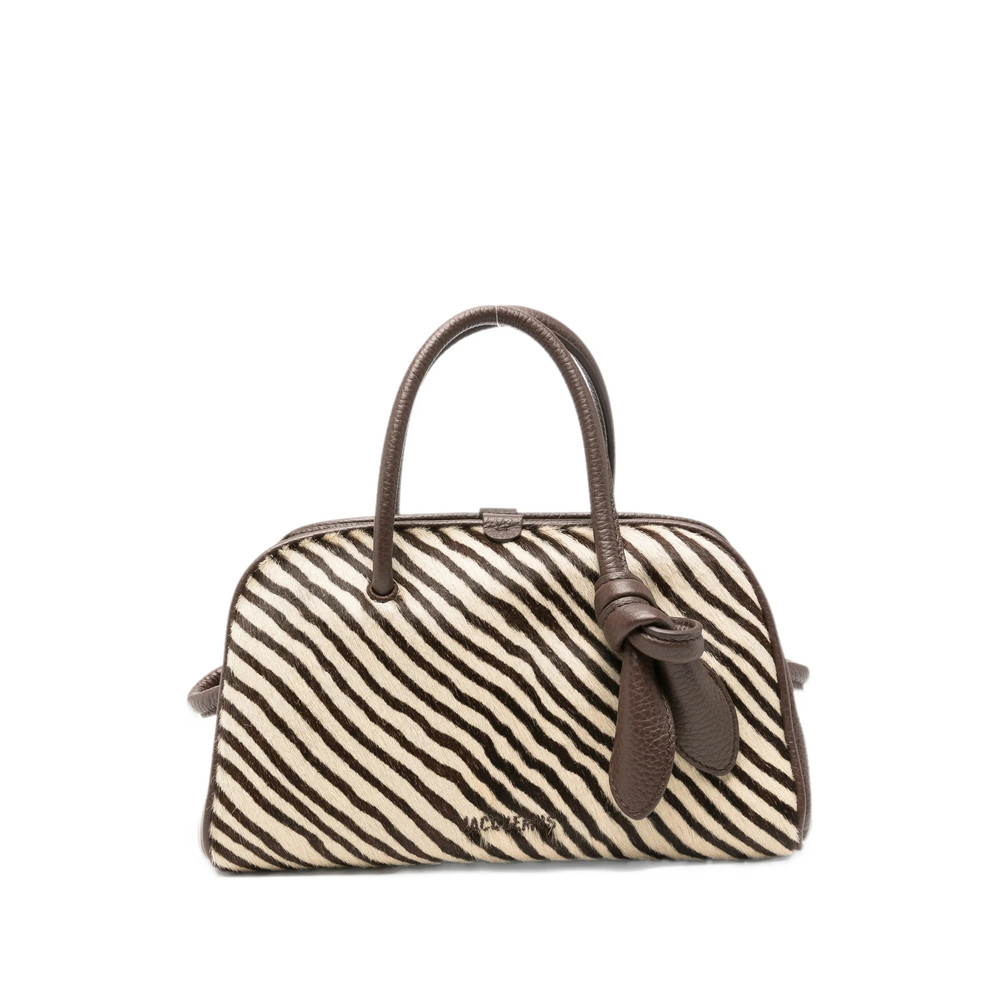 Jacquemus Le Petit Turism Zebra-print Tote Bag