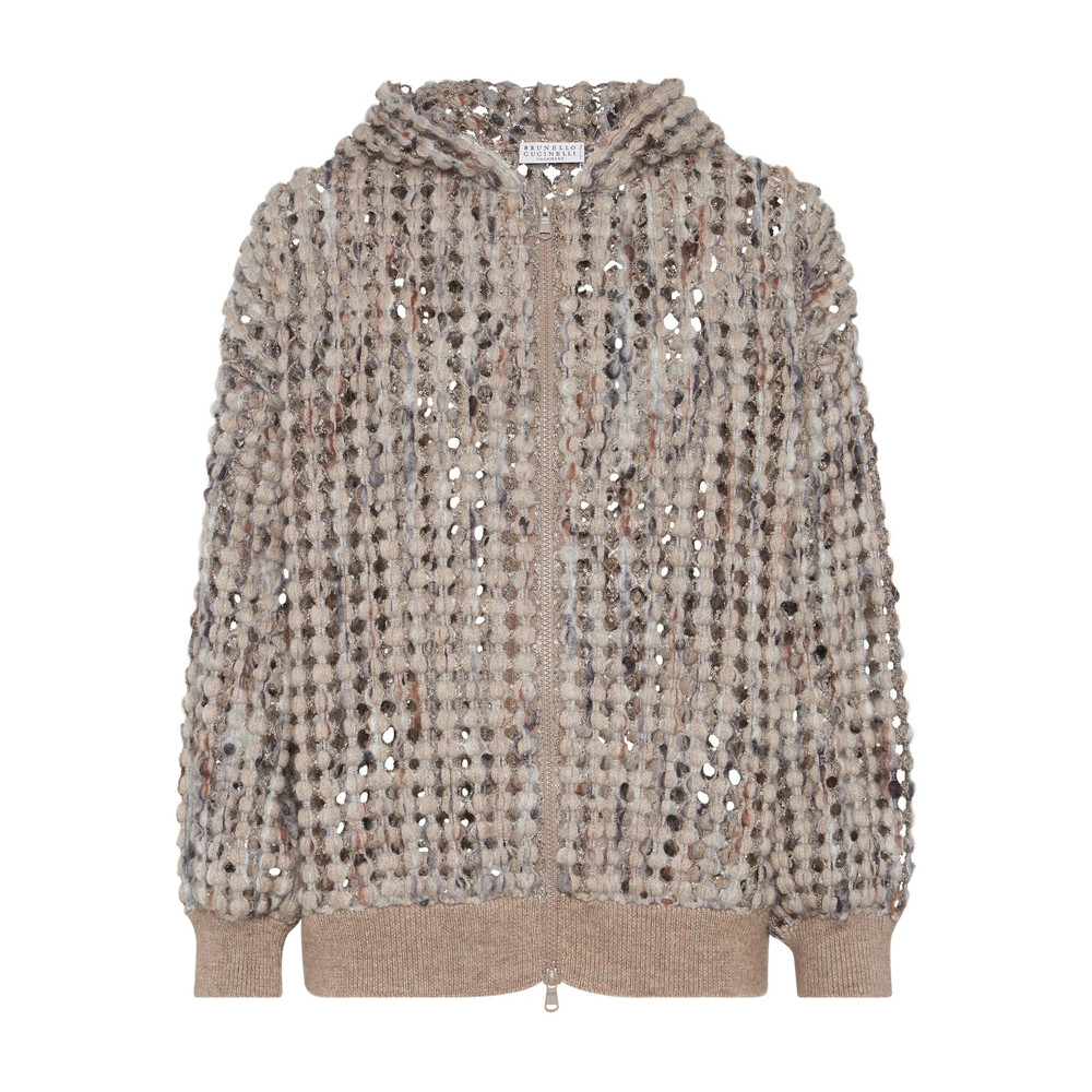 Brunello Cucinelli Balloon Sequin-embellished Zip-up Cardigan