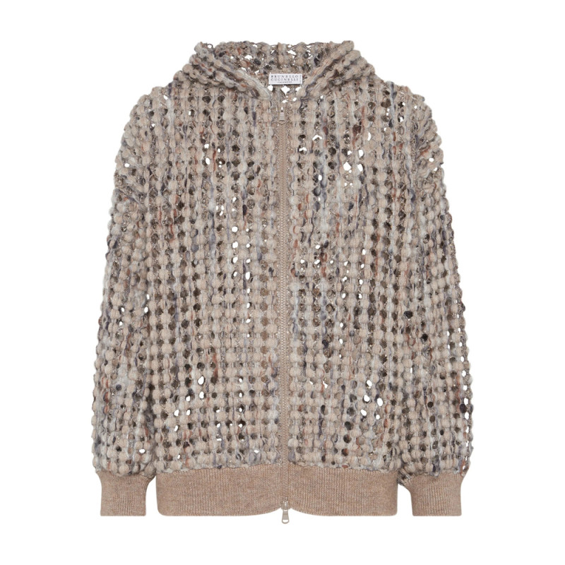 Brunello Cucinelli Balloon Sequin-embellished Zip-up Cardigan