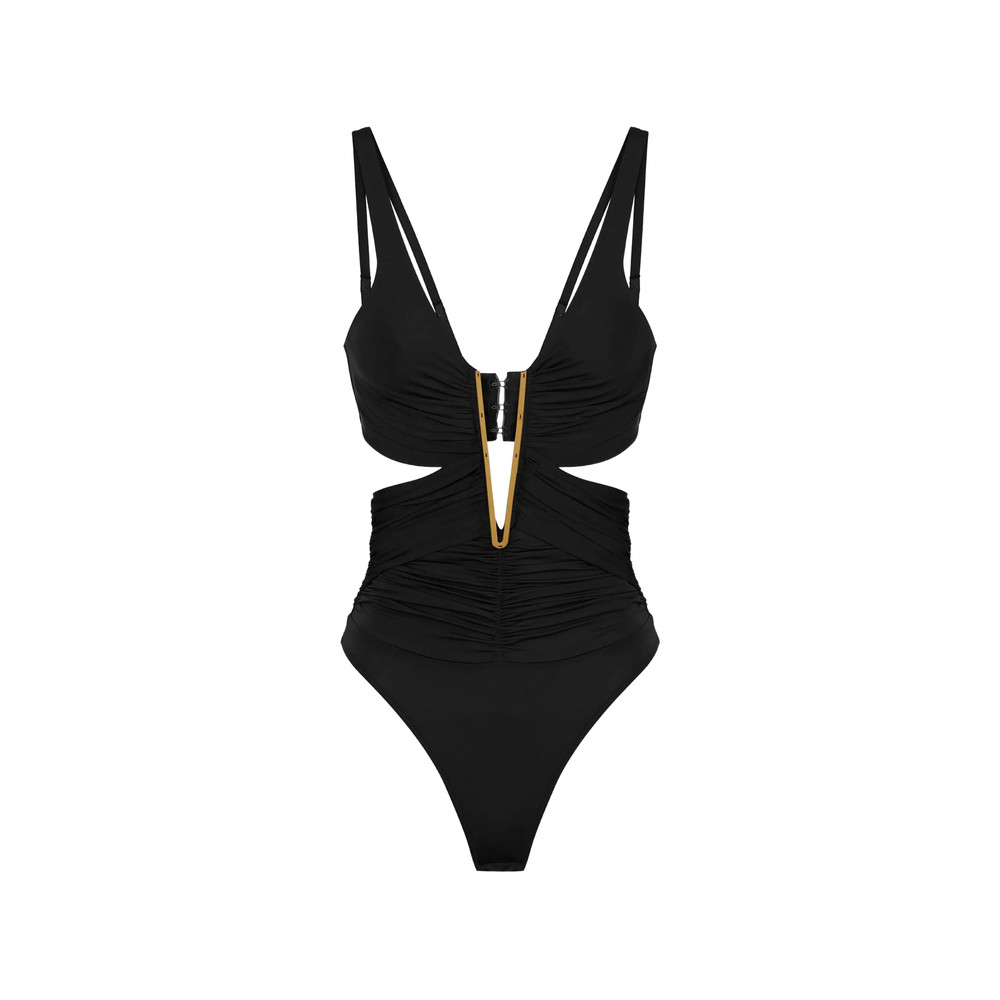 Elisabetta Franchi Draped Cut-out Bodysuit