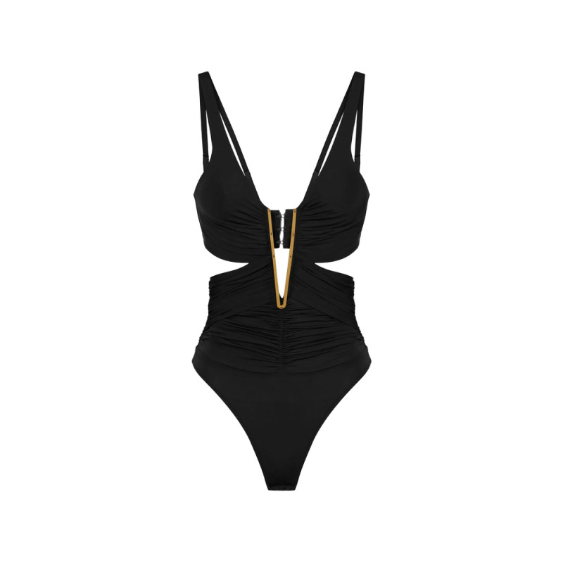 Elisabetta Franchi Draped Cut-out Bodysuit