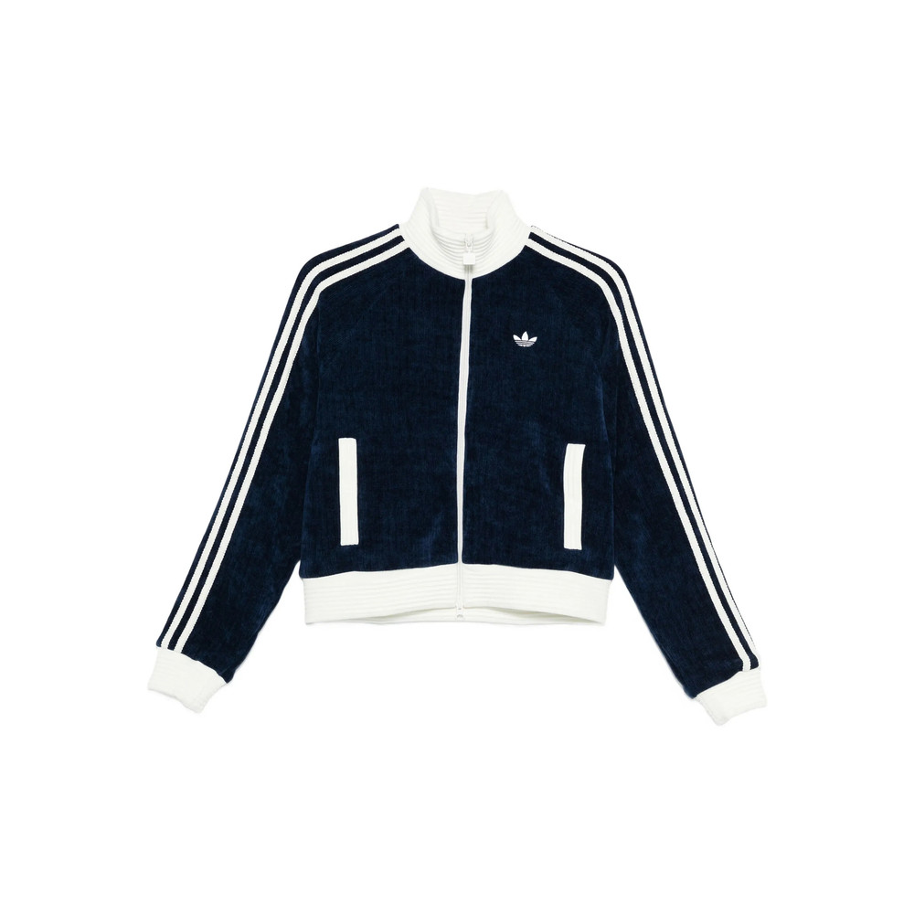 Adidas Velour Zipped Sweatshirt