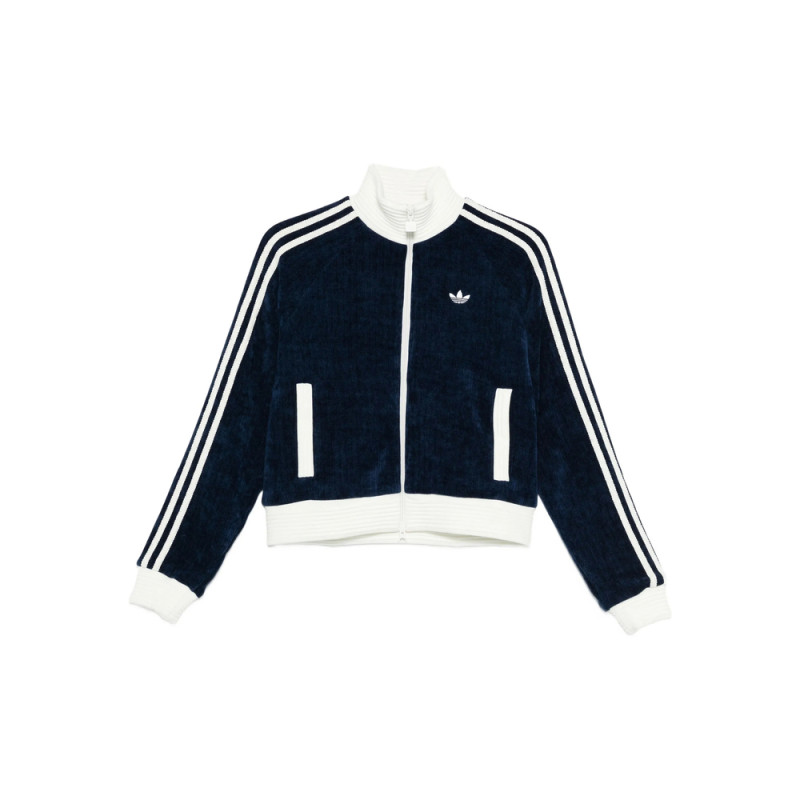 Adidas Velour Zipped Sweatshirt