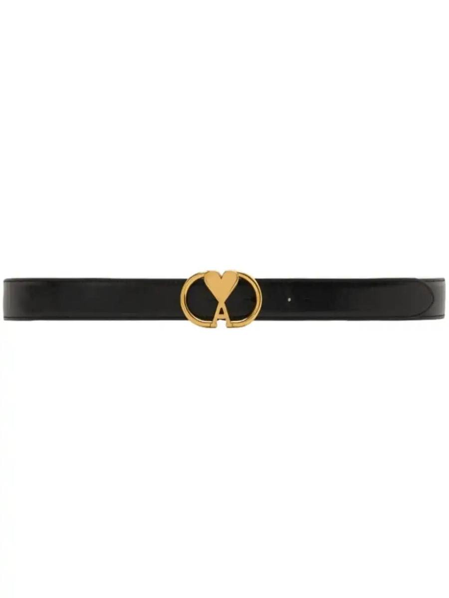 Ami de Coeur-buckle leather belt