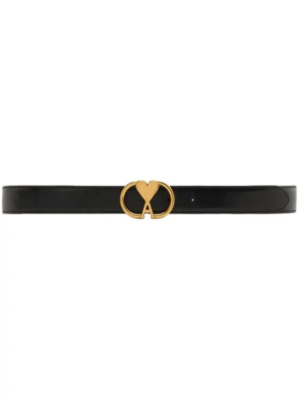 Ami de Coeur-buckle leather belt