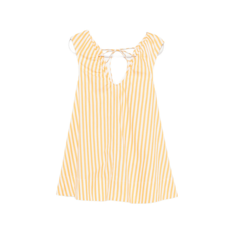 Faithfull The Brand Pedrera Striped Mini Dress