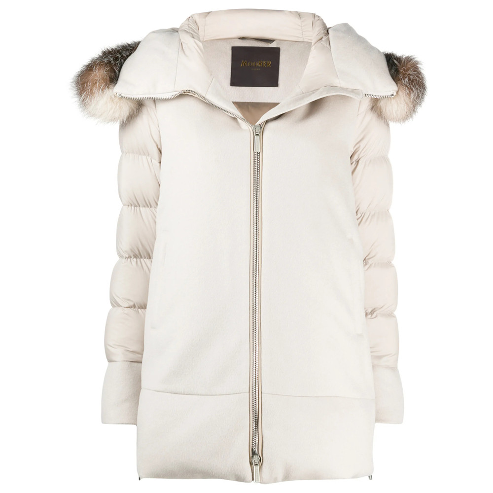 Moorer Fresia-Le Detachable-trim Coat