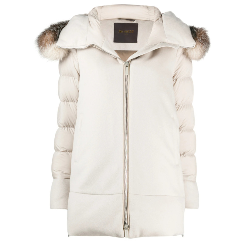 Moorer Fresia-Le Detachable-trim Coat