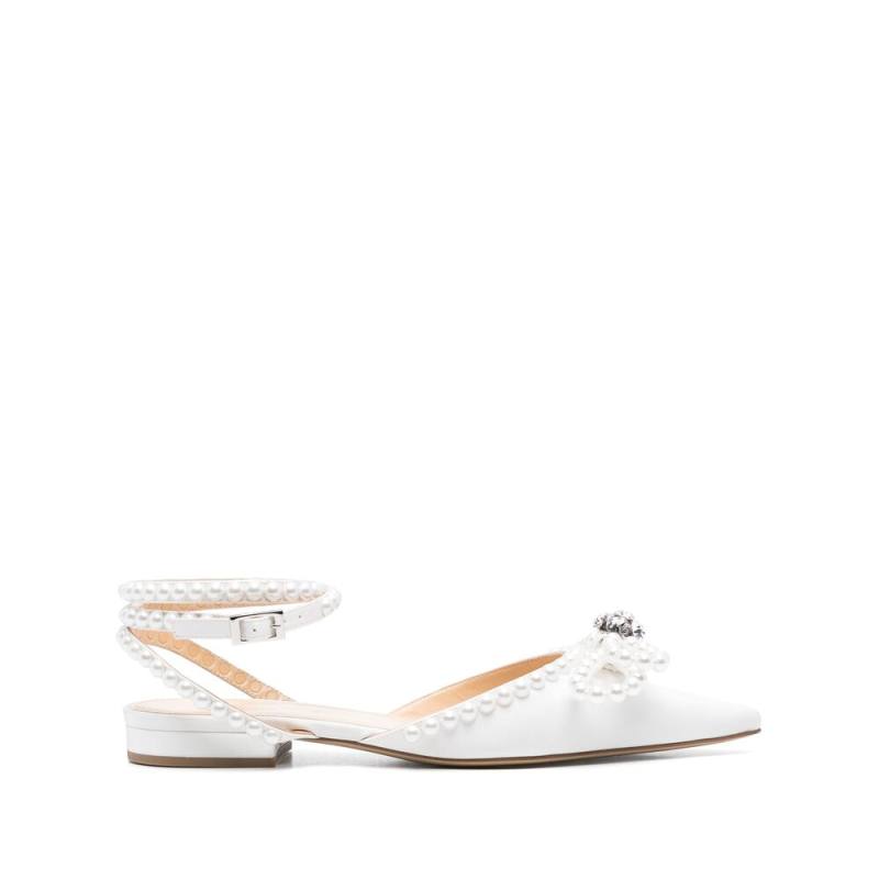 Mach & Mach Double-bow Satin Ballerinas
