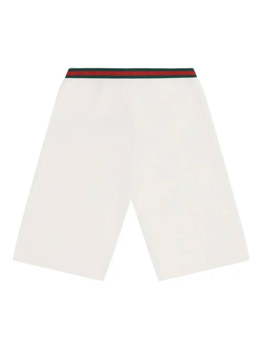 Web-stripe trim shorts