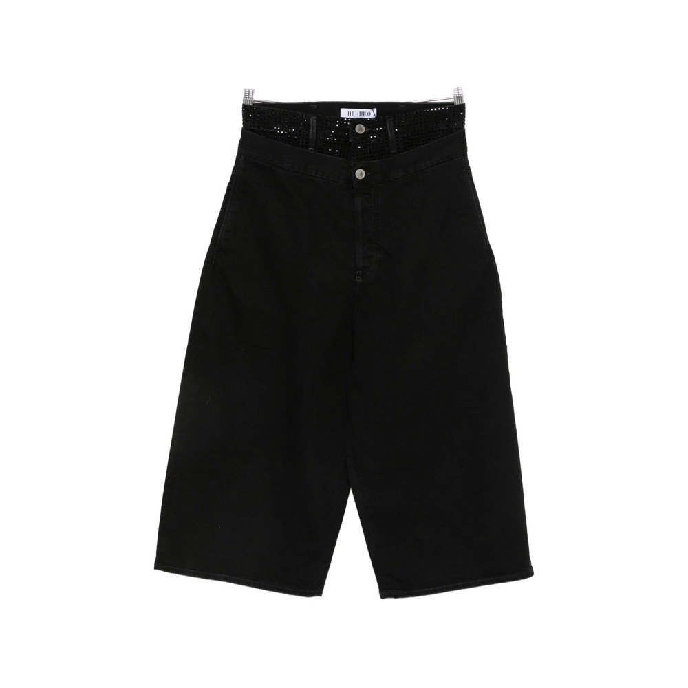 The Attico Wide-leg Cropped Jeans