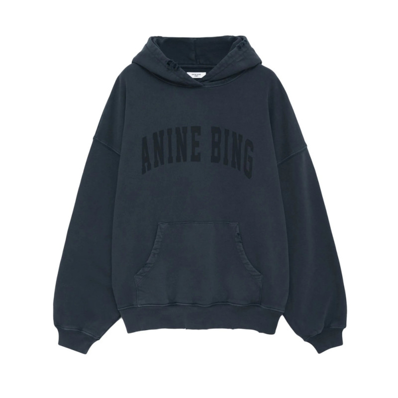 Anine Bing Harvey Logo-print Cotton Hoodie