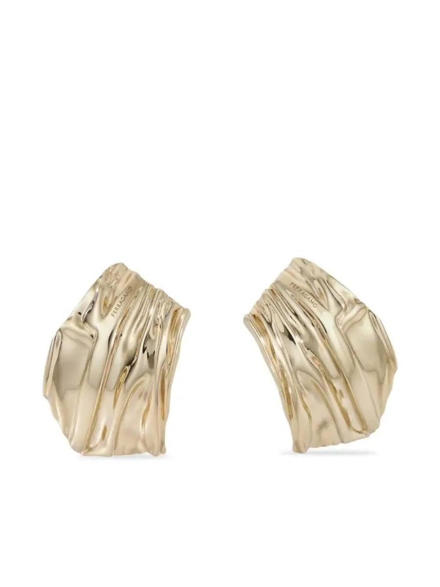 asymmetric draped earring