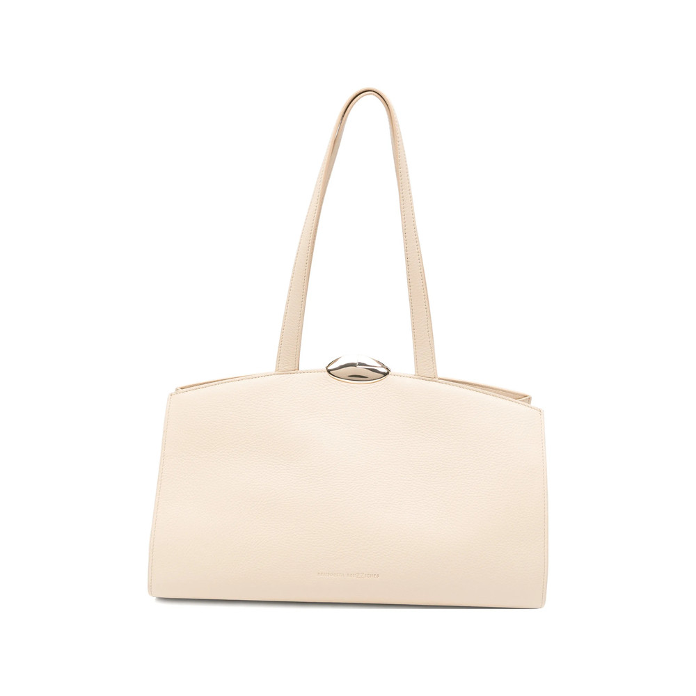 Benedetta Bruzziches Large Serena Grained-leather Tote Bag