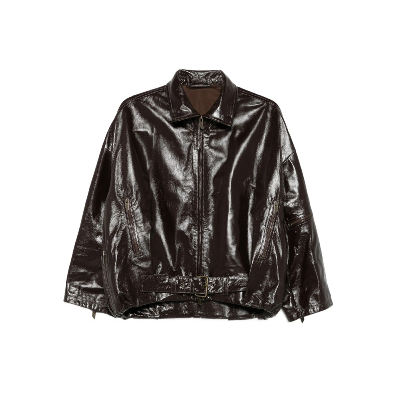 Santoro Belted Leather Jacket