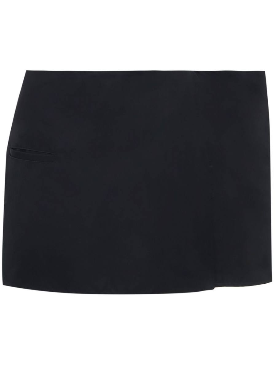 side-panel mid-rise miniskirt