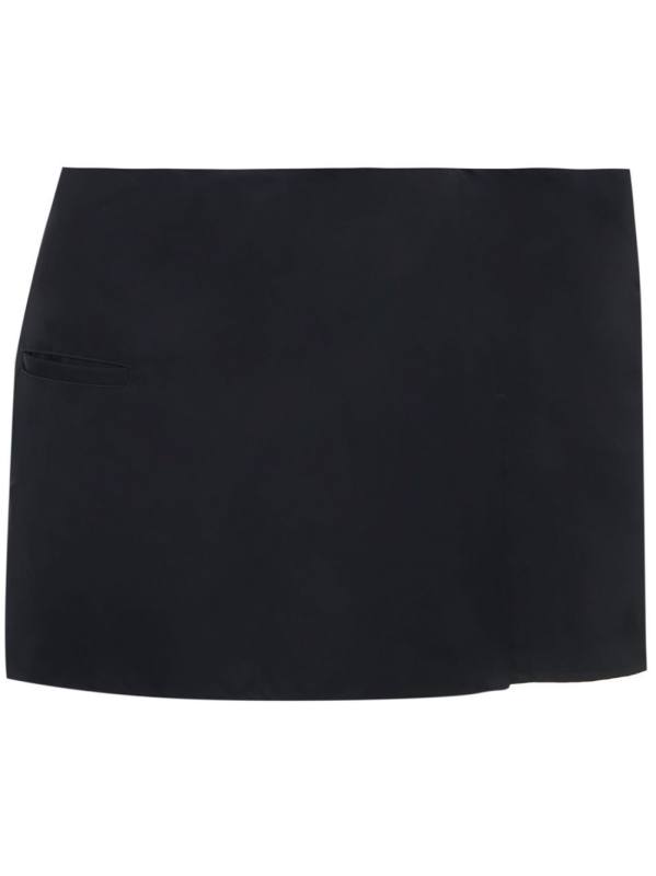 side-panel mid-rise miniskirt