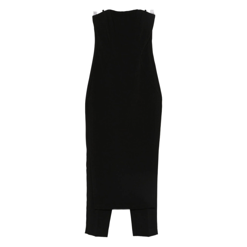 Pinko Strapless Split-hem Jumpsuit