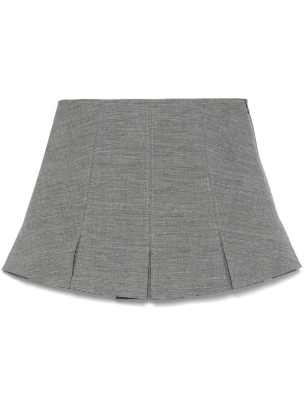 tailored mini skirt