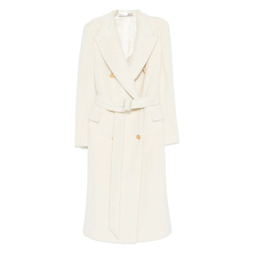 Tagliatore Double-breasted Belted Coat