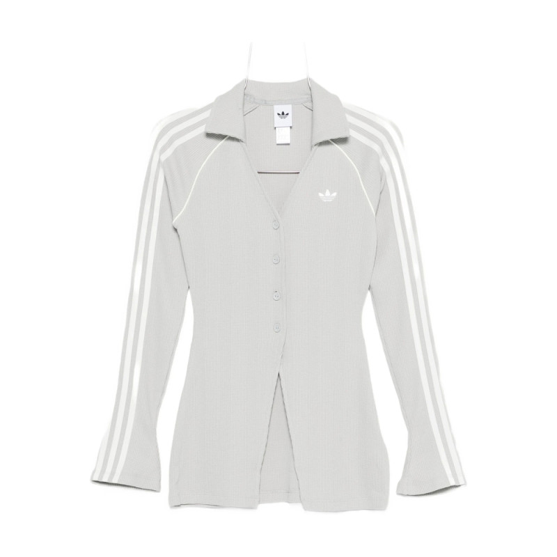Adidas Stripe-detail Button-up Shirt