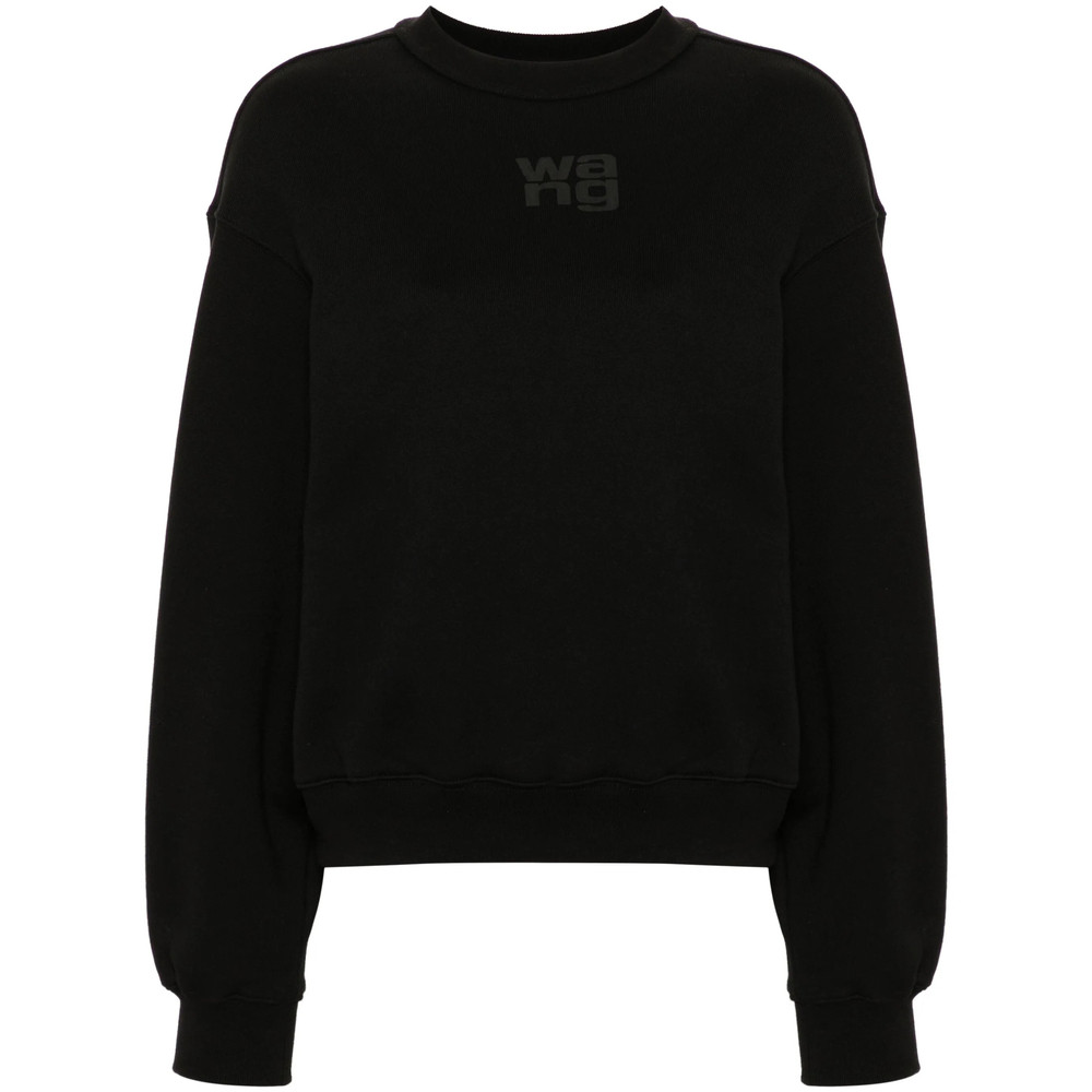 Alexander Wang T Logo-embossed Cotton Sweatshirt