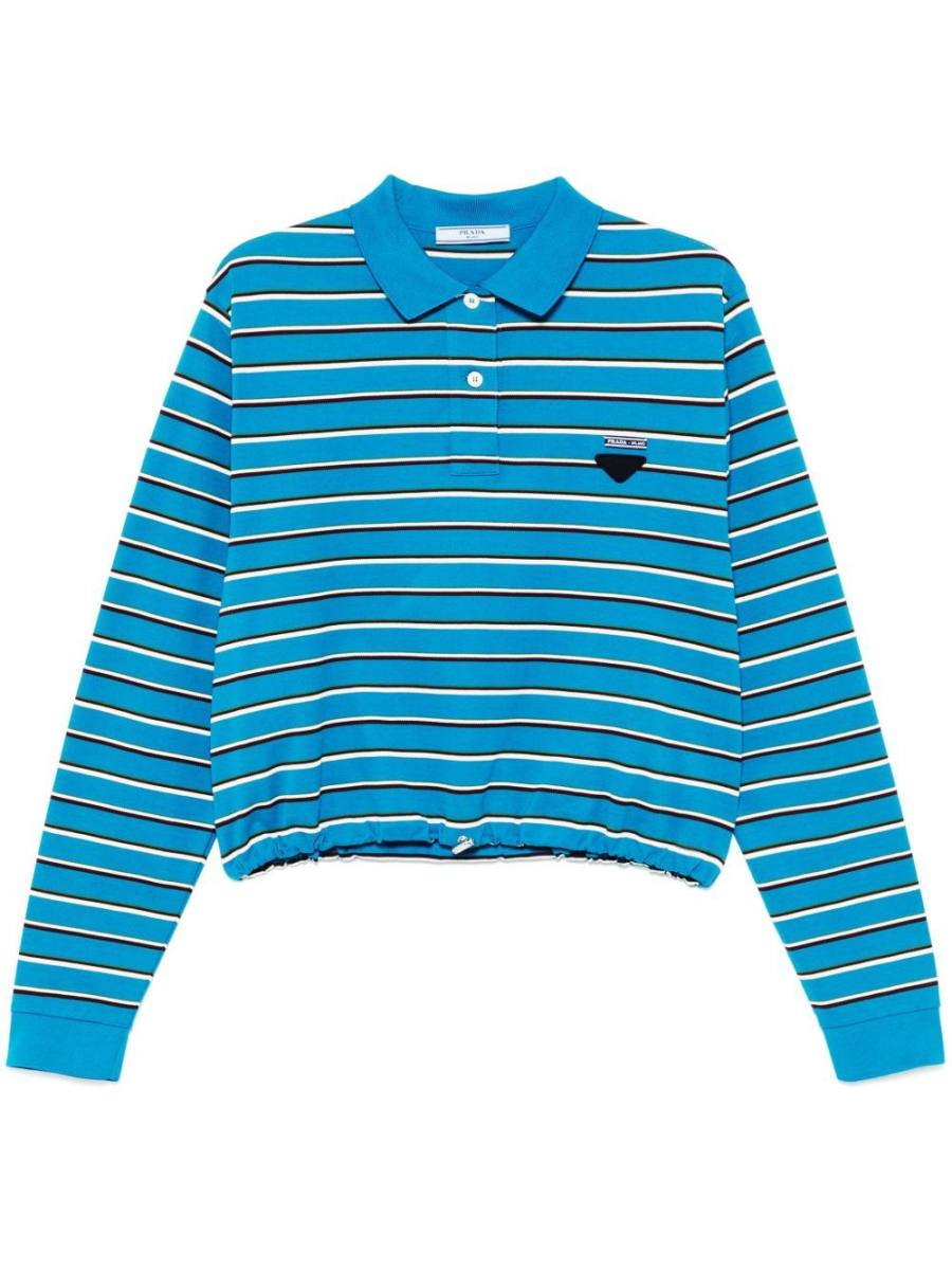 striped polo top