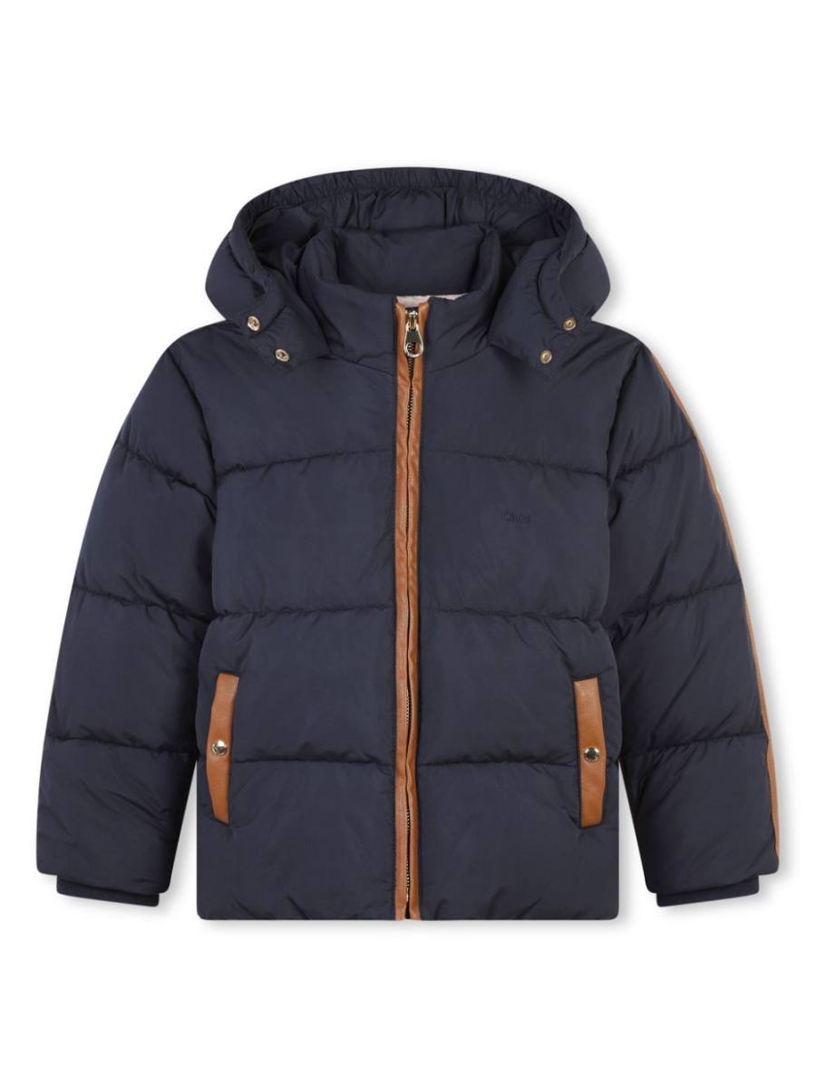 contrasting details puffer jacket