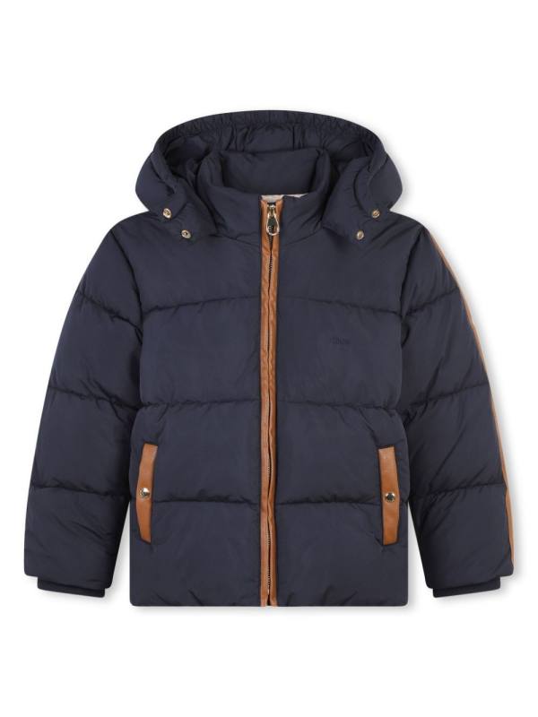 contrasting details puffer jacket