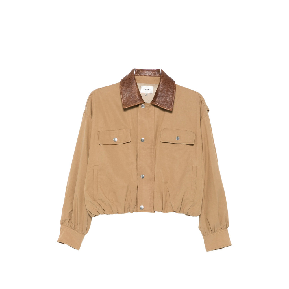 Frame Leather-collar Jacket