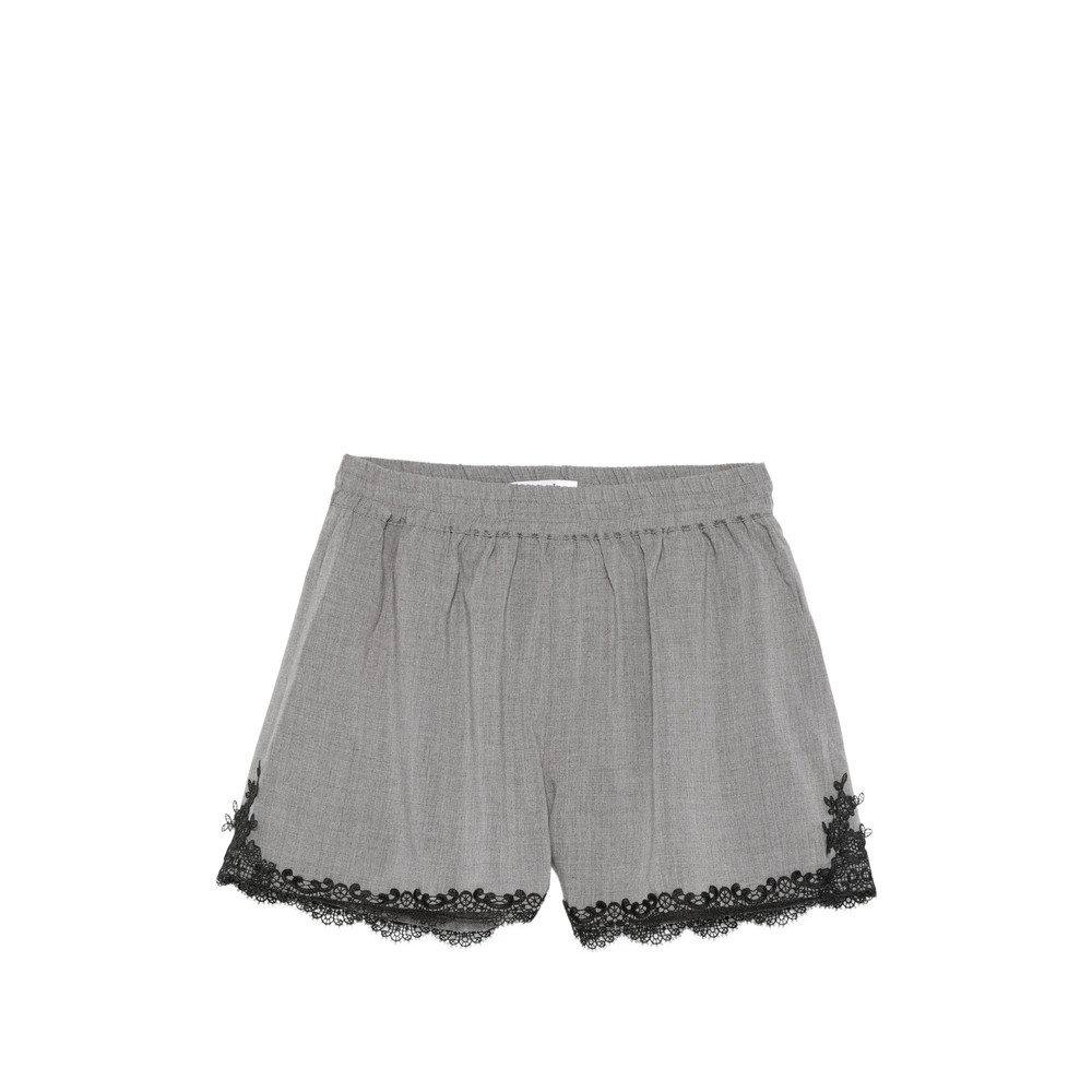 La Piscine Lace-trim Shorts