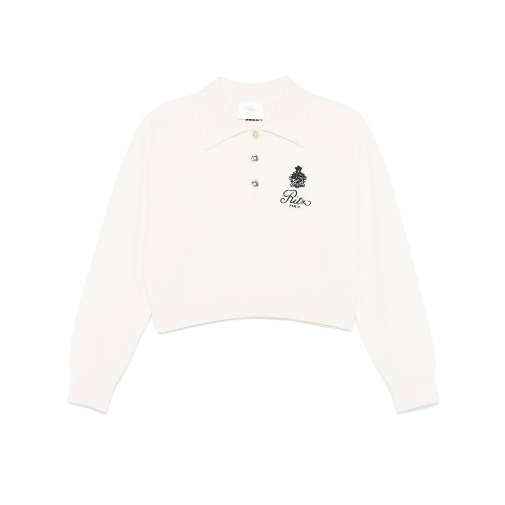 Frame X Ritz Paris Logo-embroidered Polo Top