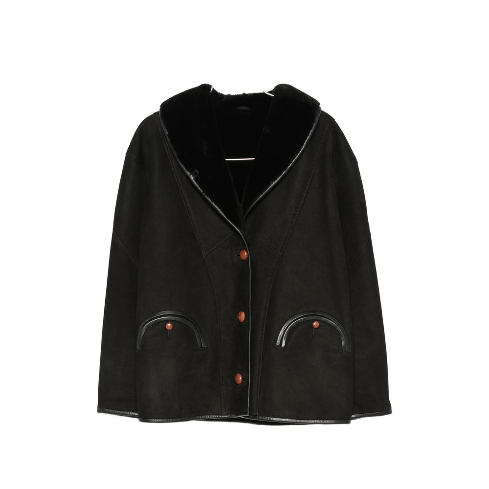 Blazé Milano Smiley Shearling-collar Jacket