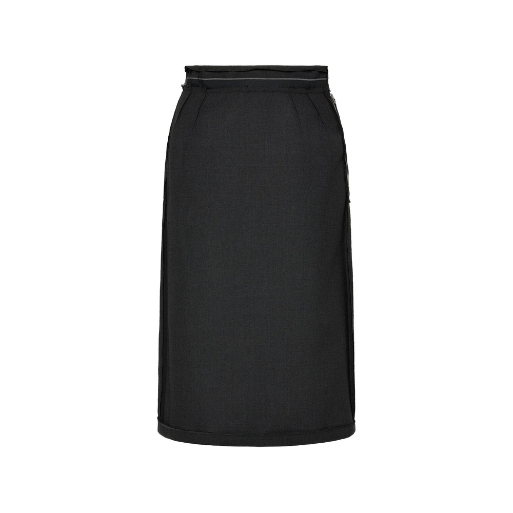 Maison Margiela Four White Stitches Pleated Midi Skirt