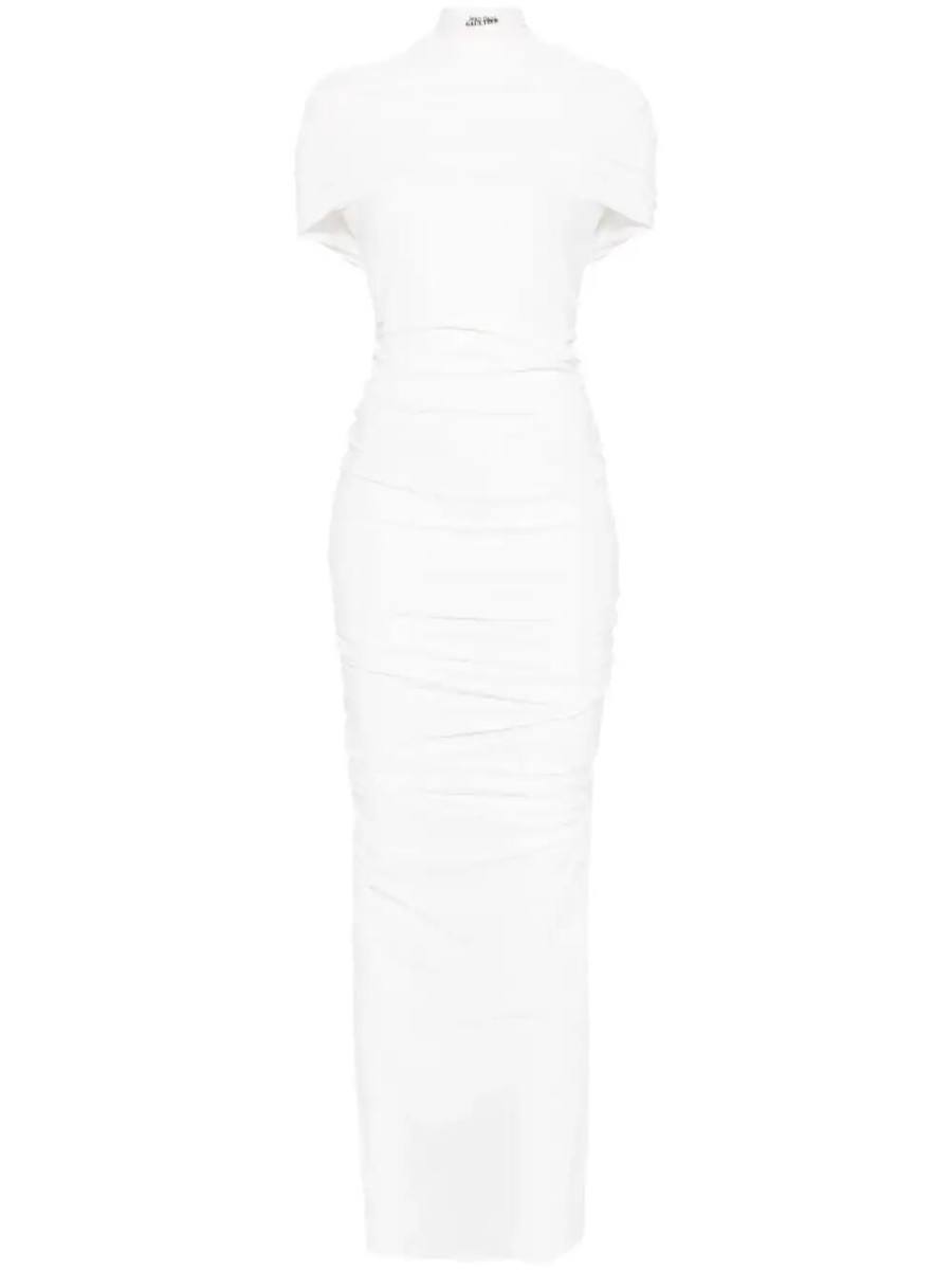 jersey double-layer maxi dress