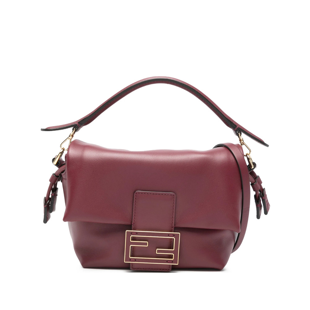 Fendi Small Mamma Baguette Leather Tote Bag